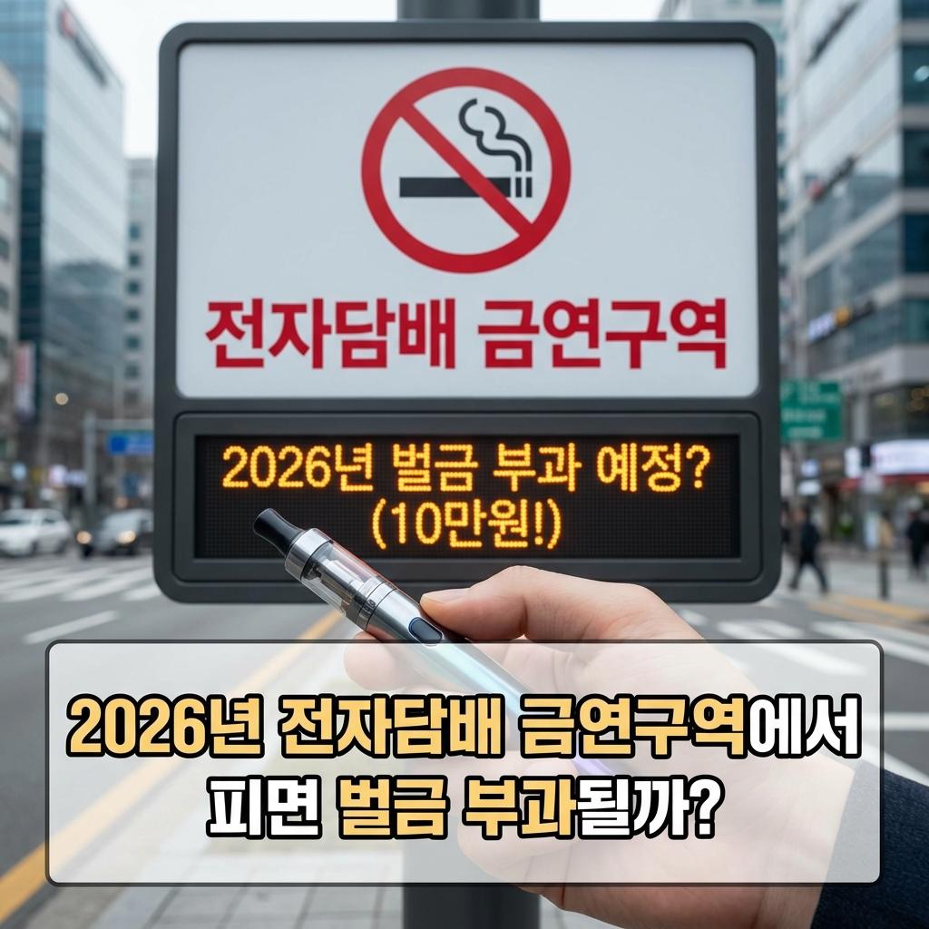 전자담배 금연구역에서 피면 벌금이 부과될까?