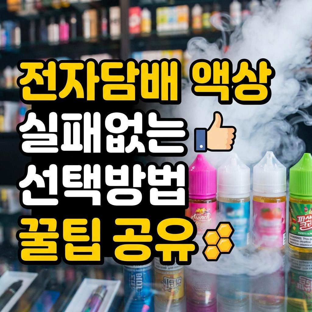 전자담배액상 실패없는 선택방법