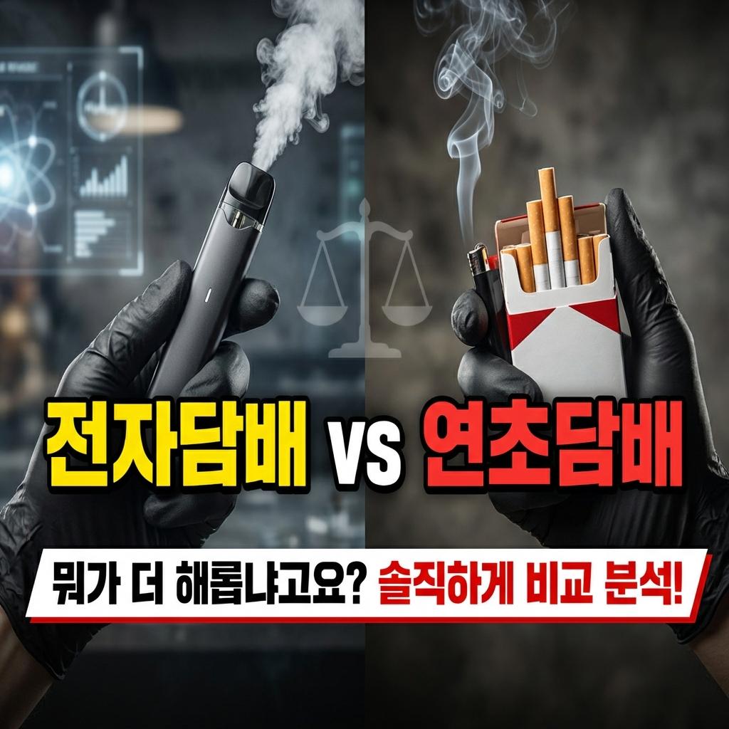 전자담배 vs 연초담배