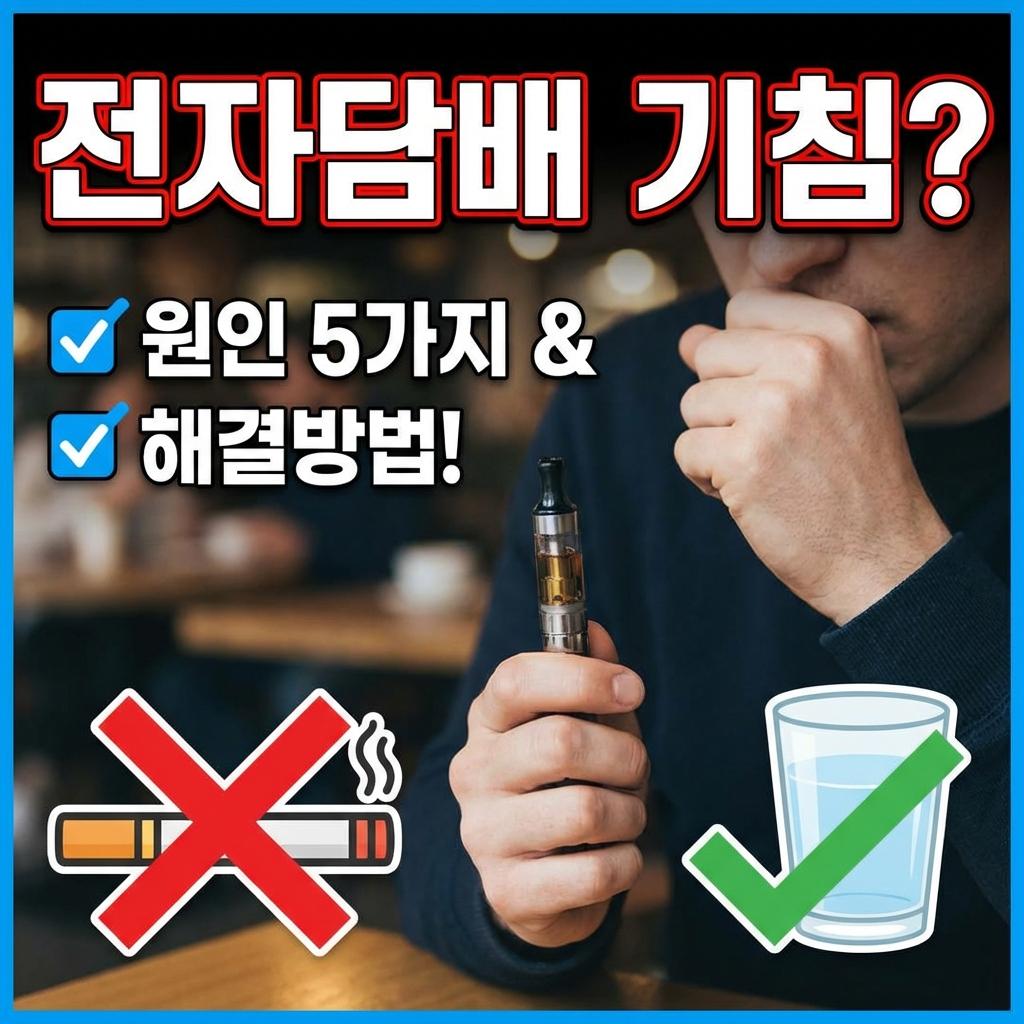 전자담배 기침 원인 5가지