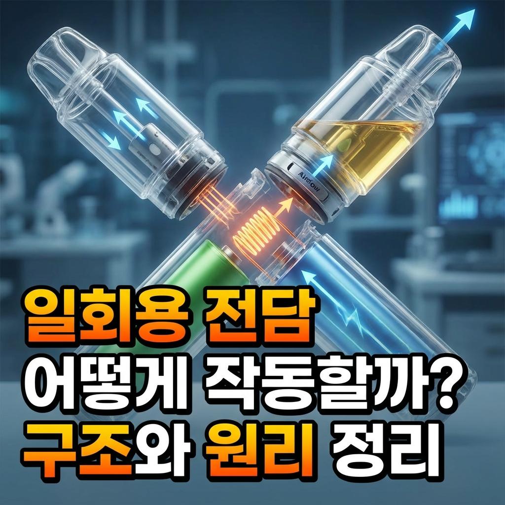 일회용 전담 작동원리와 구조