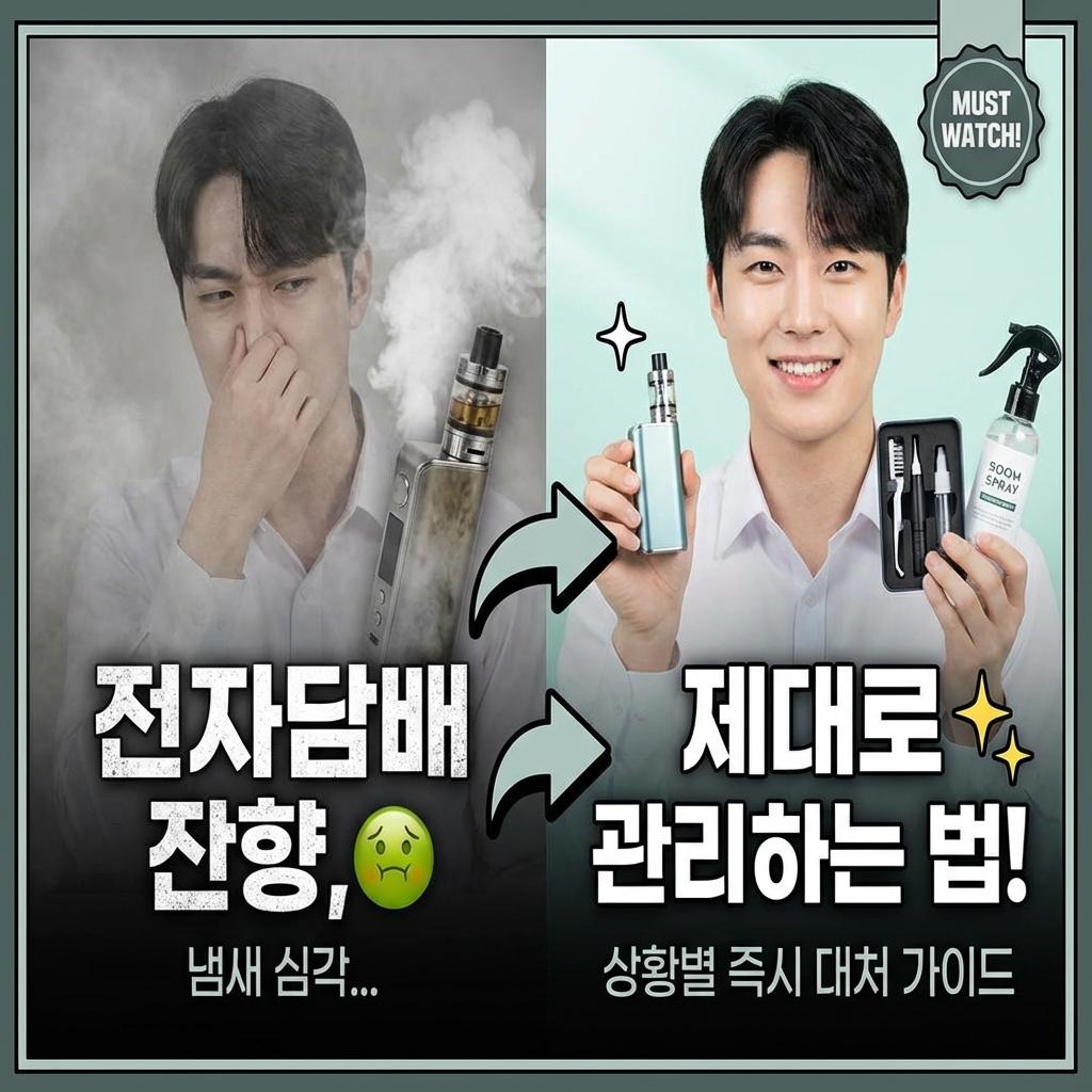 전자담배 잔향, 제대로 관리하는 법! 상황별 즉시 대처 가이드