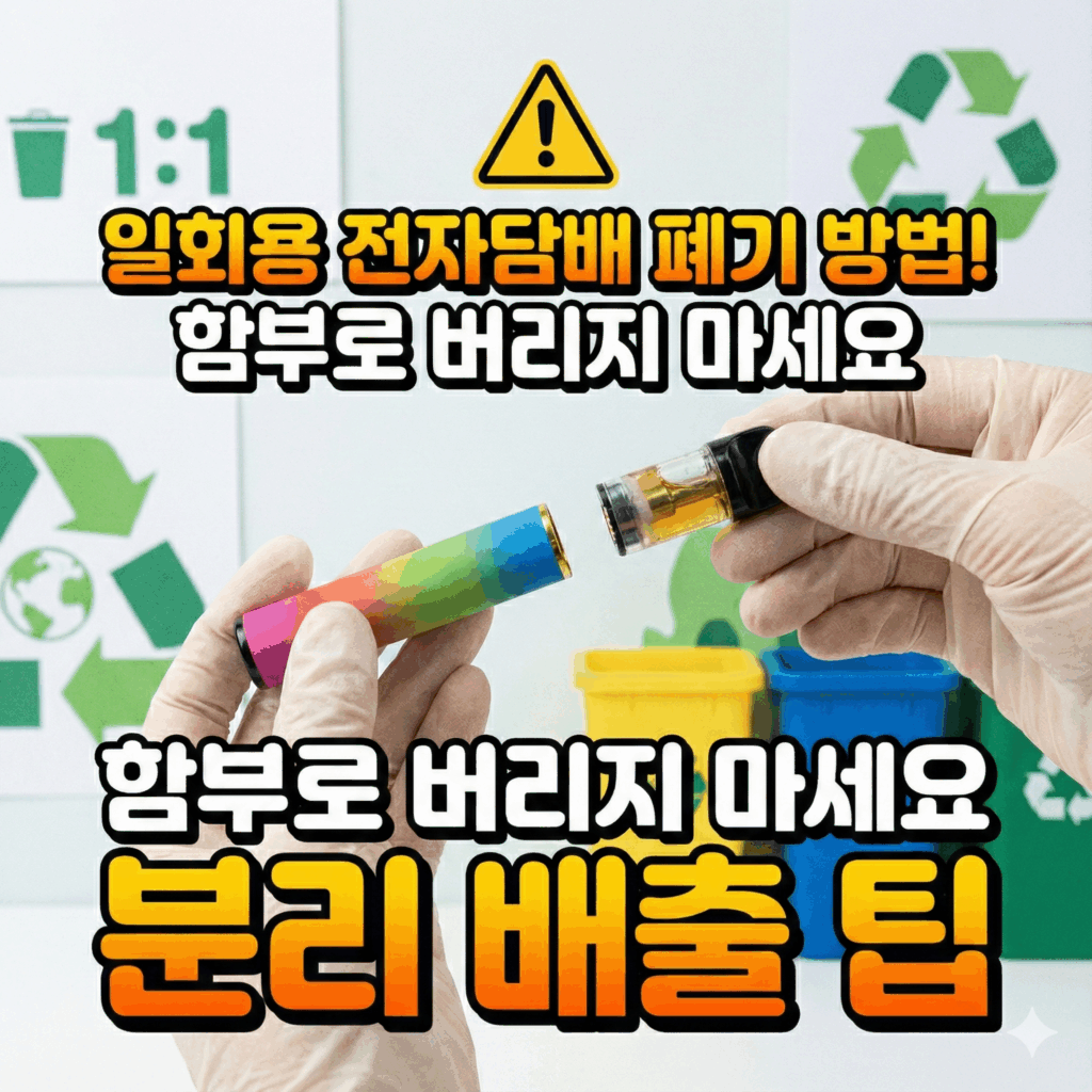 일회용 전자담배 폐기