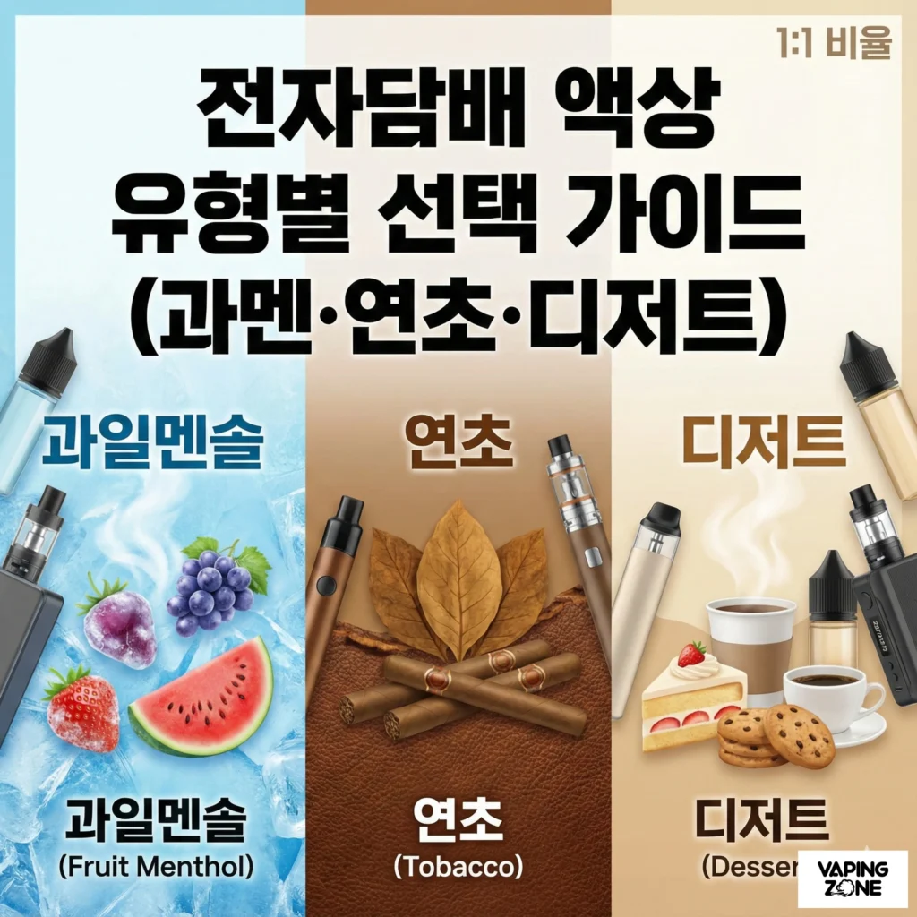 전자담배액상 유형별 선택 가이드