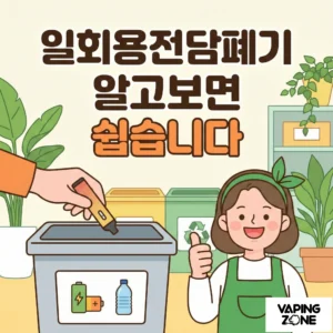 일회용전담 폐기