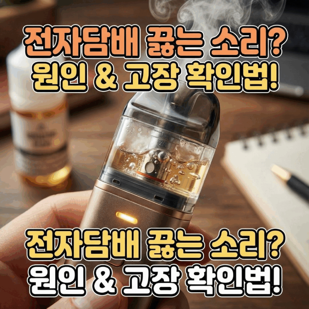 전자담배 끓는소리