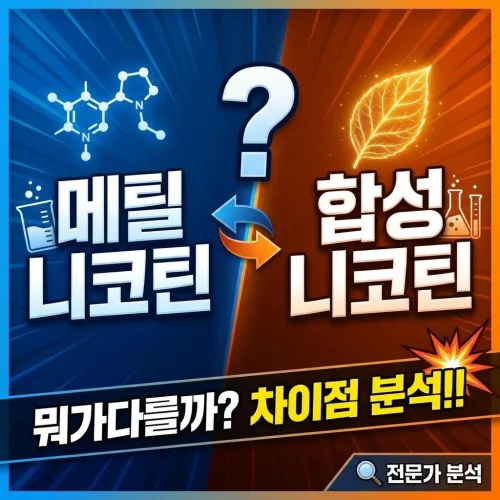 메틸니코틴 합성니코틴 뭐가다를까? 차이점 알아보자