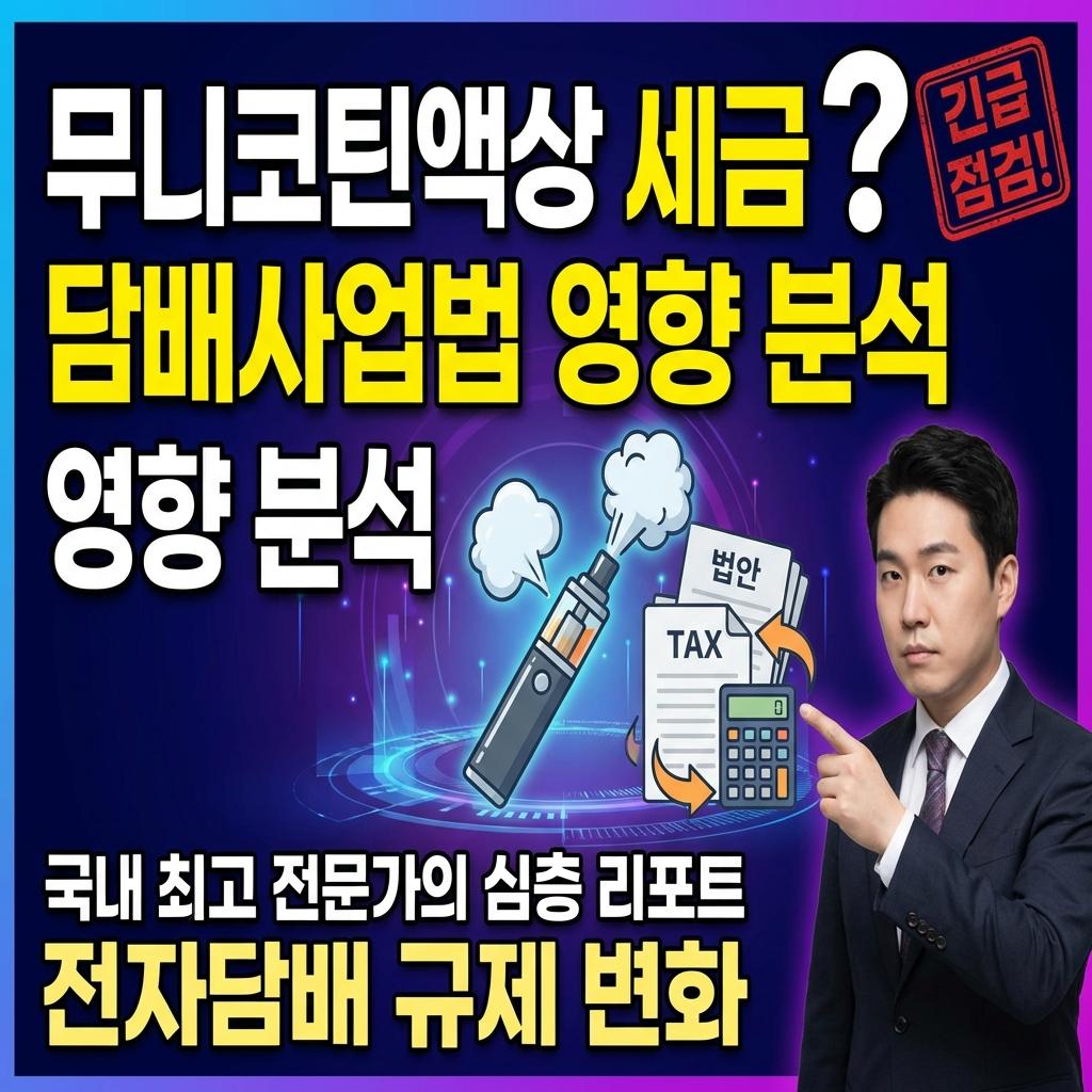 무니코틴 액상 세금 영향 있을까?