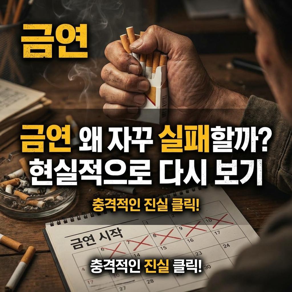 금연 왜 자꾸 실패할까 현실적으로 다시 보기