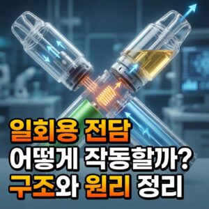 일회용 전담 작동원리와 구조