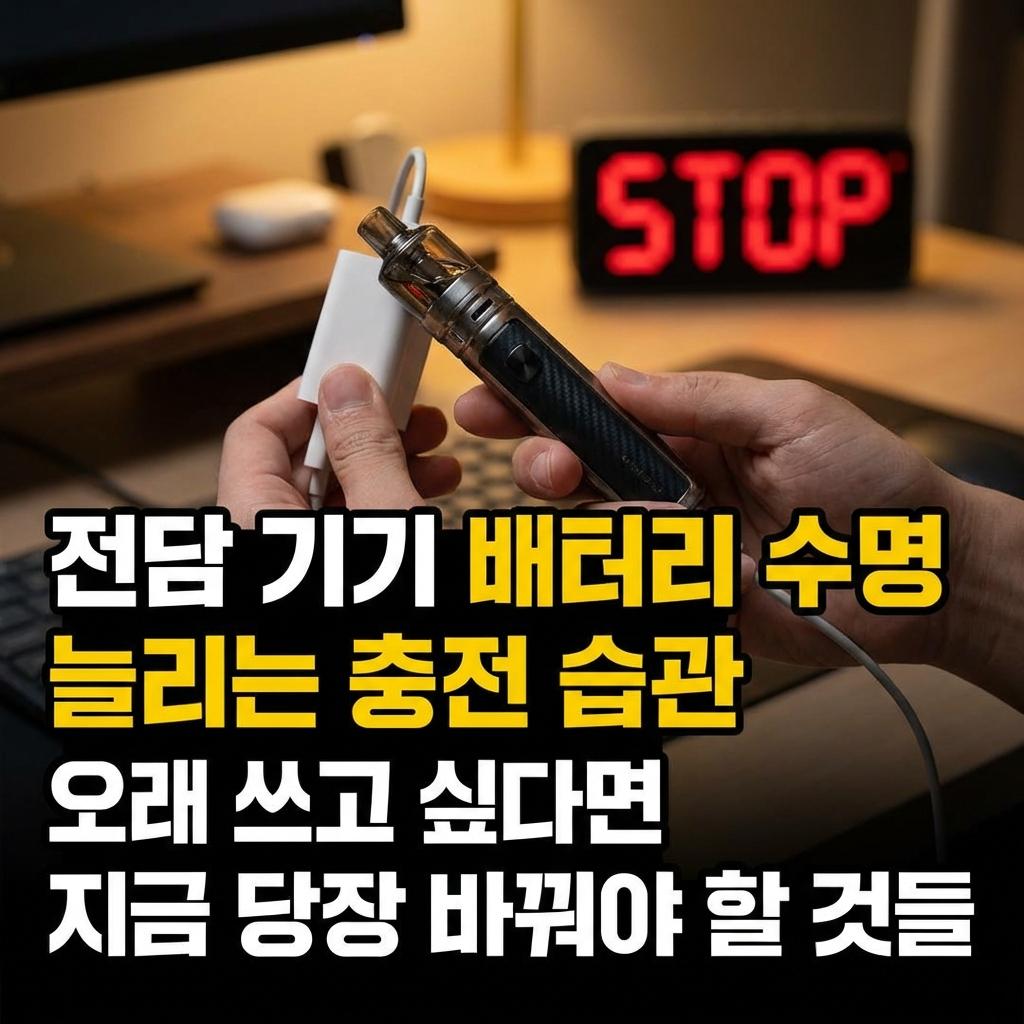 전담 배터리 수명 늘리는 충전 습관 오래 쓰고 싶다면 지금 당장 바꿔야 할 것들