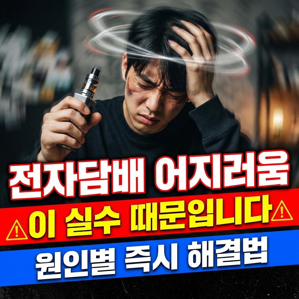 전자담배 어지러움 원인과 해결 방법