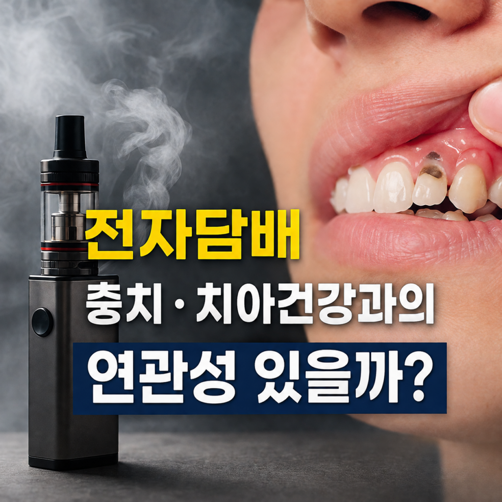 전자담배 충치 치아건강에 정말 영향을 줄까
