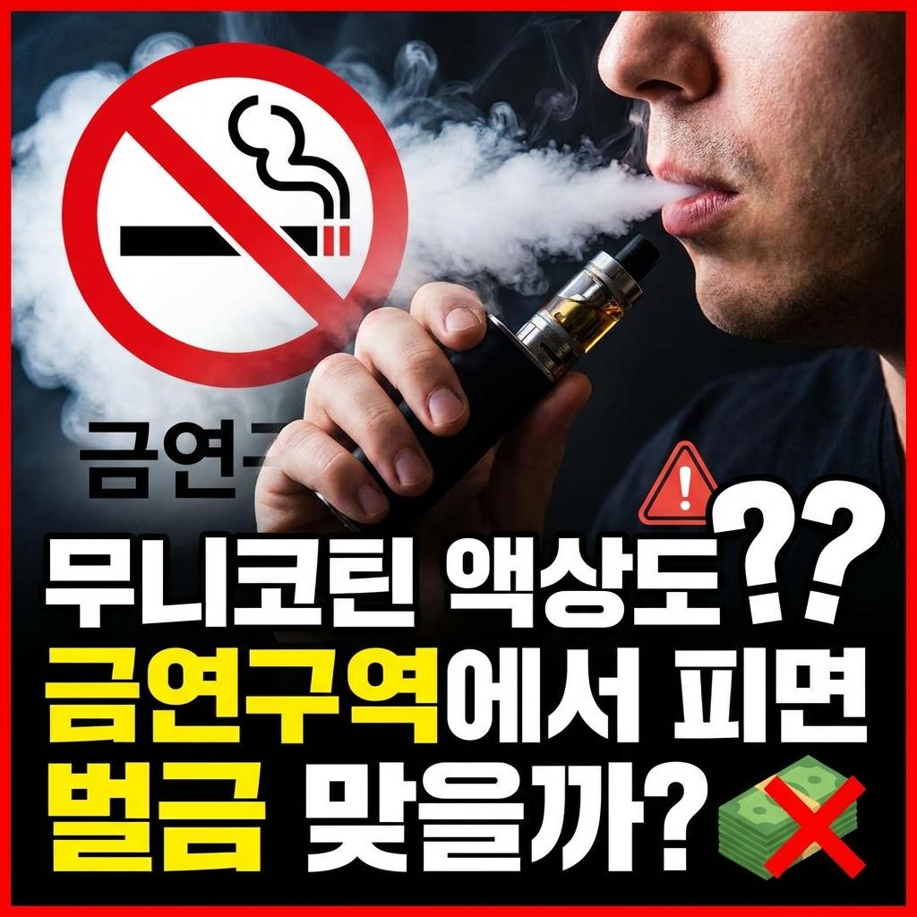 무니코틴 전담도 흡연구역 벌금 맞나? 4월 개정 이후 완전 정리