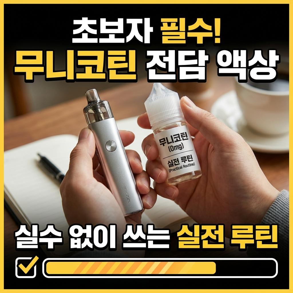 무니코틴 전담 액상 처음이라면 실수 없이 쓰는 실전 루틴