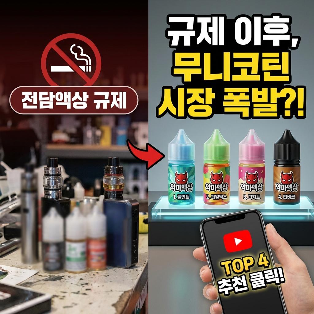 전담액상 규제 이후 무니코틴 시장이 커진 이유와 악마액상 추천 4종