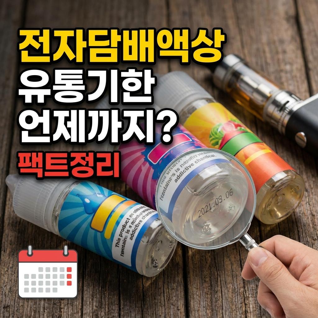 전자담배액상 유통기한 언제까지일까? 팩트 정리!