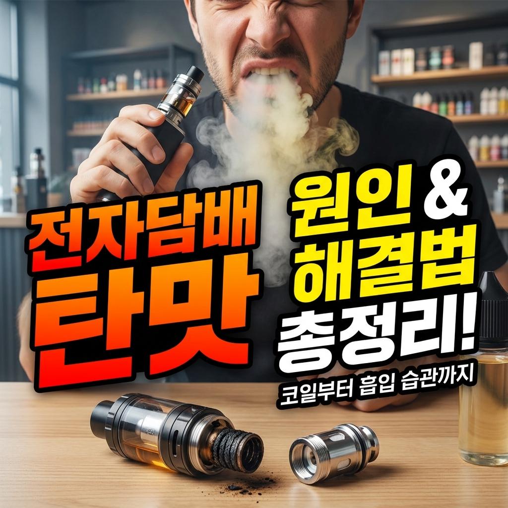 전자담배 탄맛 원인과 해결법 총정리 코일부터 흡입 습관까지